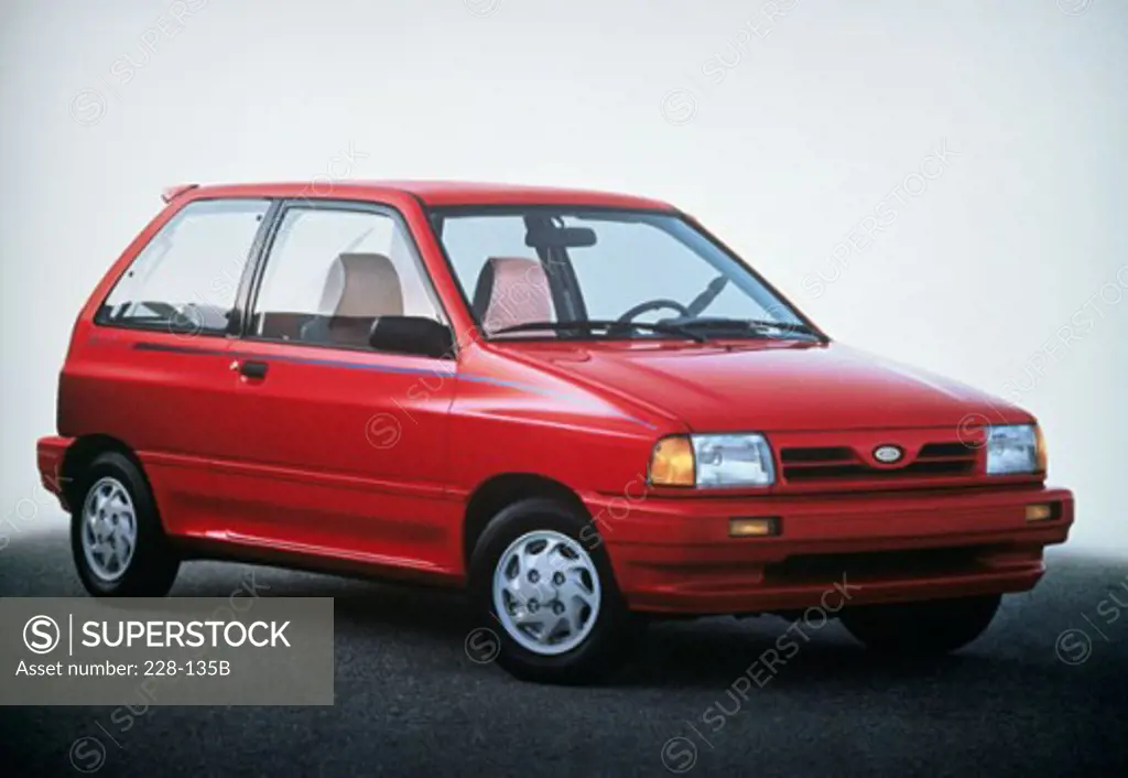 Close-up of a car, Ford Festiva GL, 1992