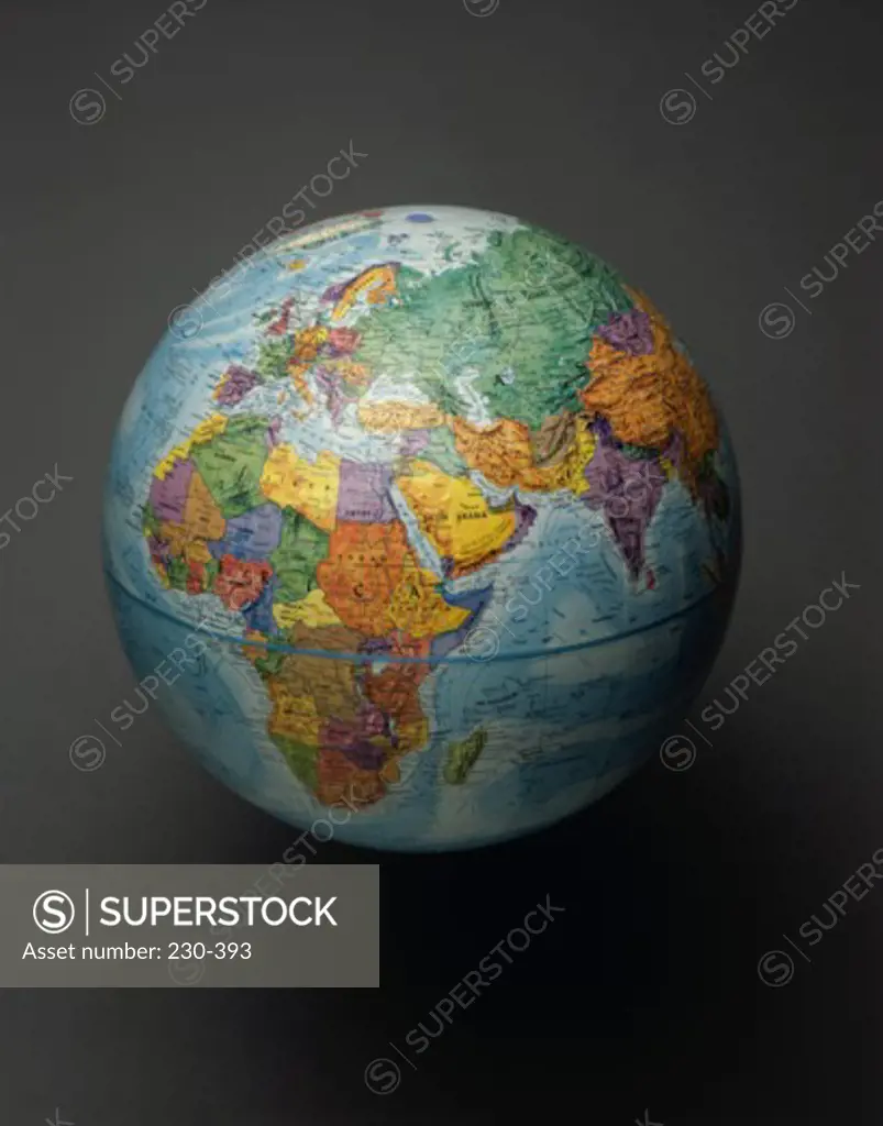 Close-up of a globe