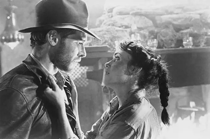Harrison Ford and Karen Allen in "Raiders of the Lost Ark", 1981