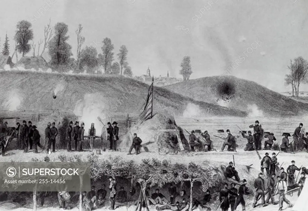 Siege of Vicksburg ca.1862 Alonzo Chappell (1828-1887 American)