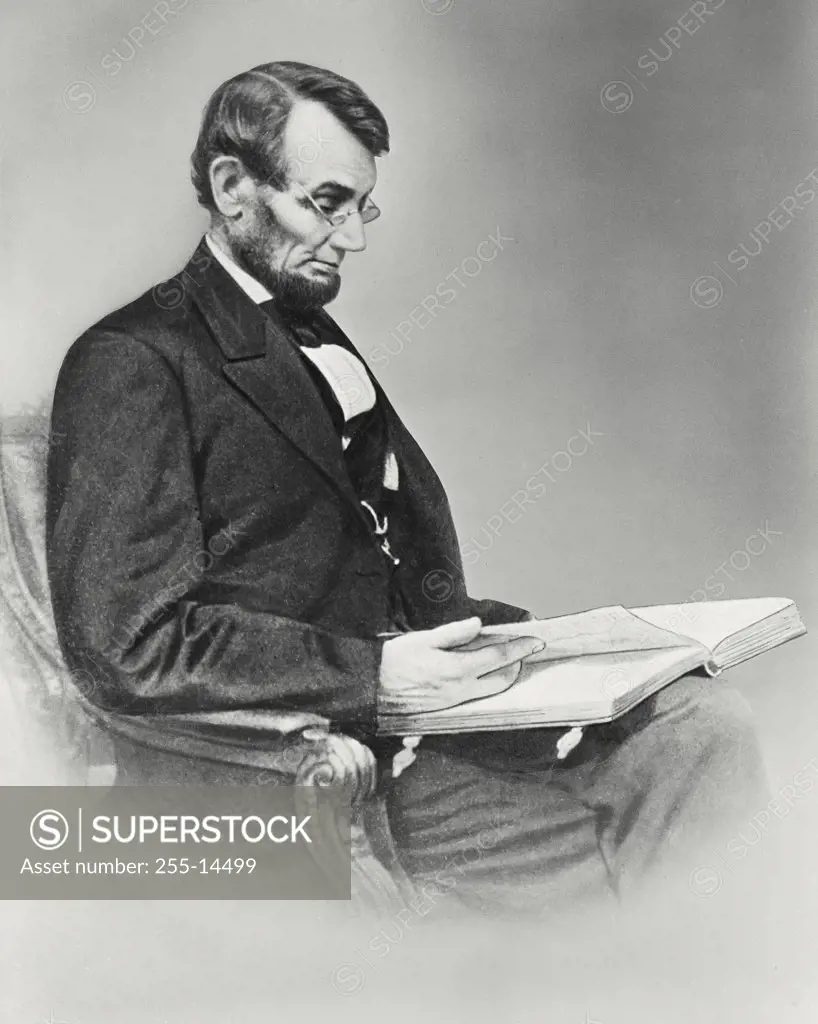 Vintage photograph. Abraham Lincoln 1809-1865 16th President of the United States