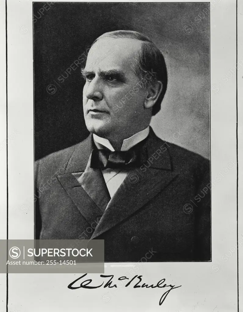 Vintage Photograph. William McKinley (1843-1901) 25th President of the United States 