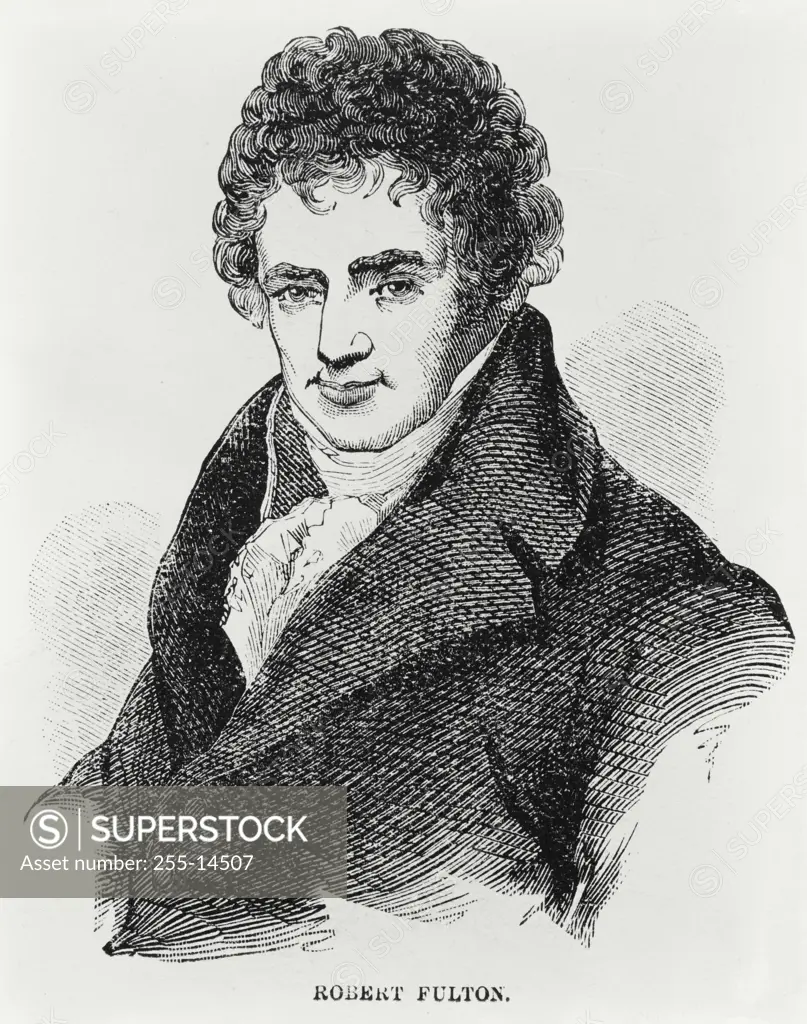 Vintage Photograph. Robert Fulton 1765-1815 Inventor of the First Steamboat American History
