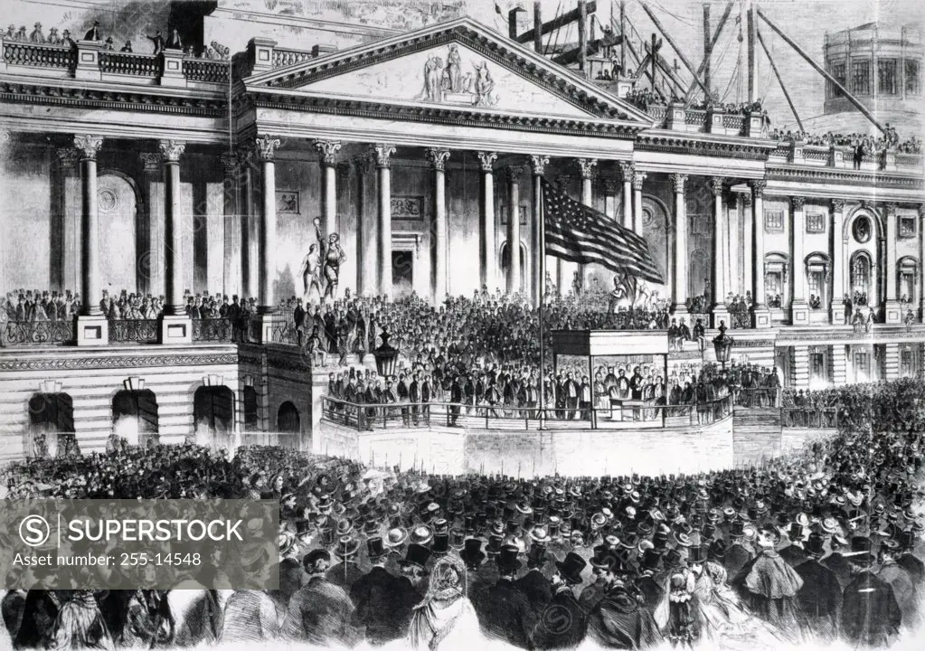 Abraham Lincoln's Inauguration,  March 4th,  1861,  illustration