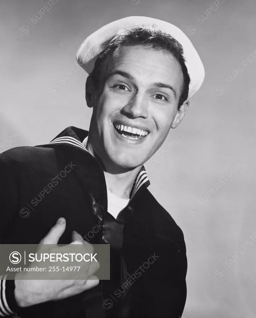 Portrait of a sailor smiling