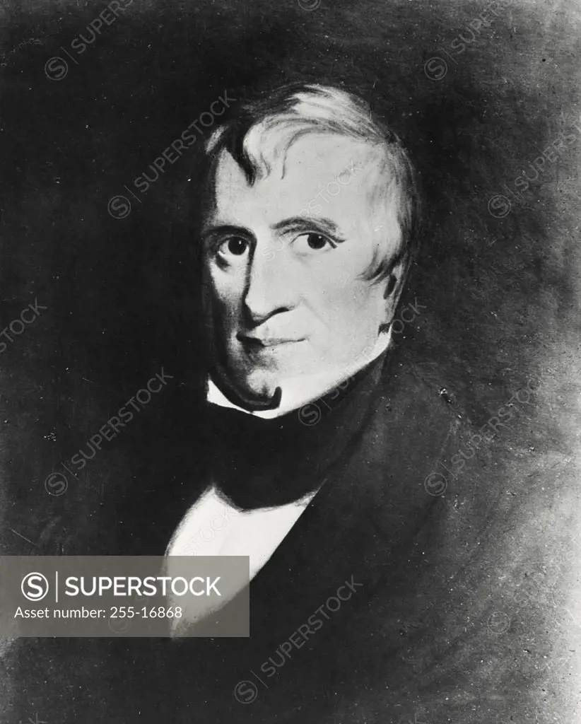 Vintage photograph. William Henry Harrison 9th President of the United States (1773-1841)