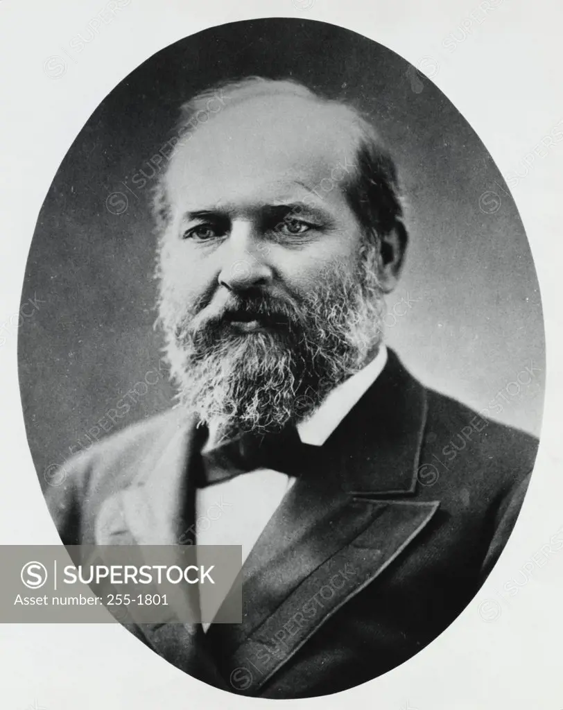 Vintage photograph. James A. Garfield (1831-1881) 20th President of the United States