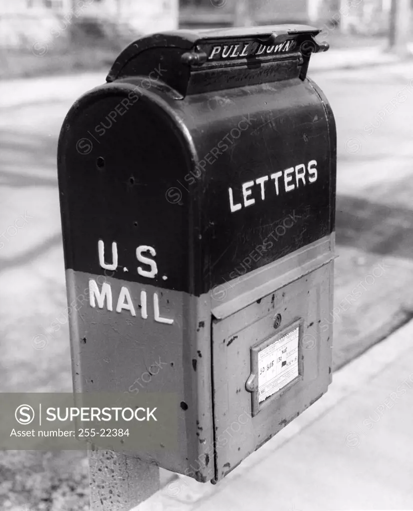Close-up of a mailbox