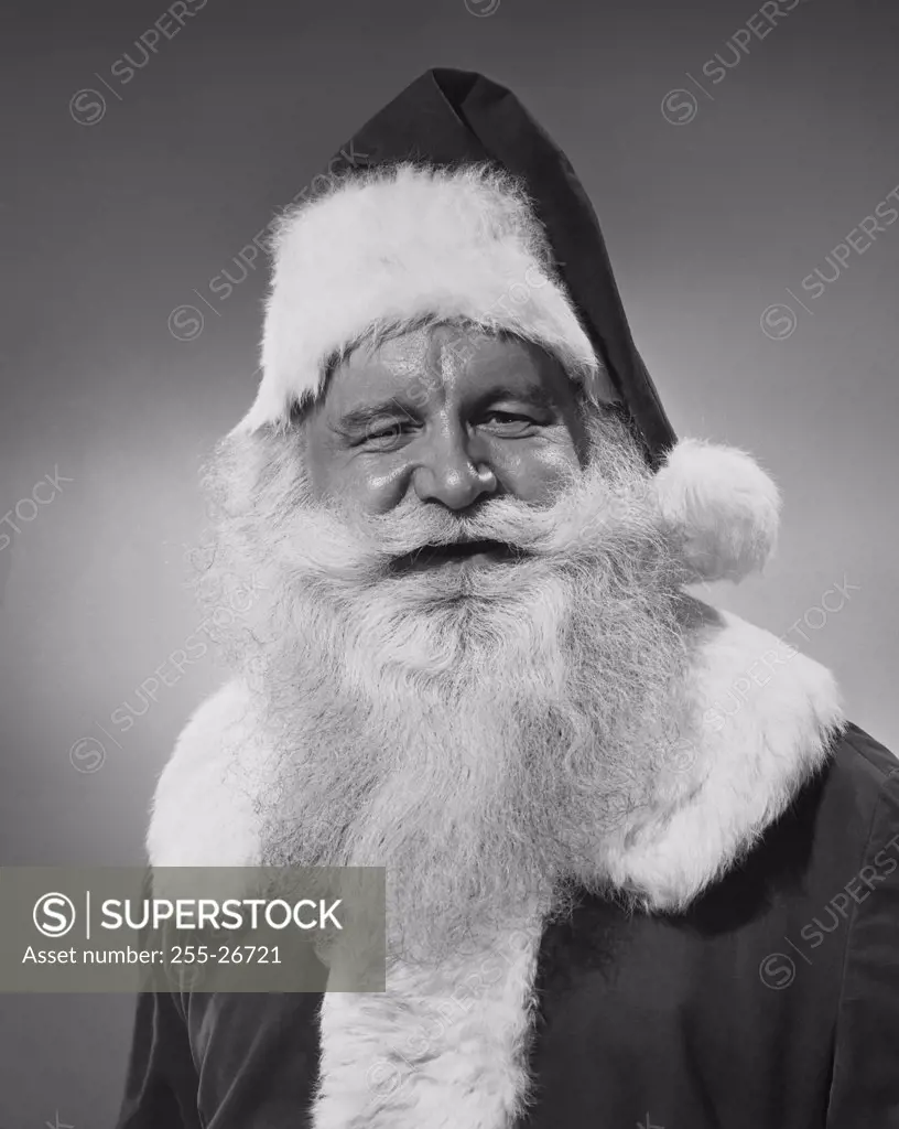 Close-up of Santa Claus smiling