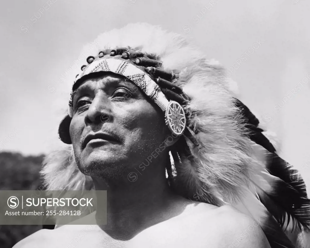 Close-up of a Cherokee man