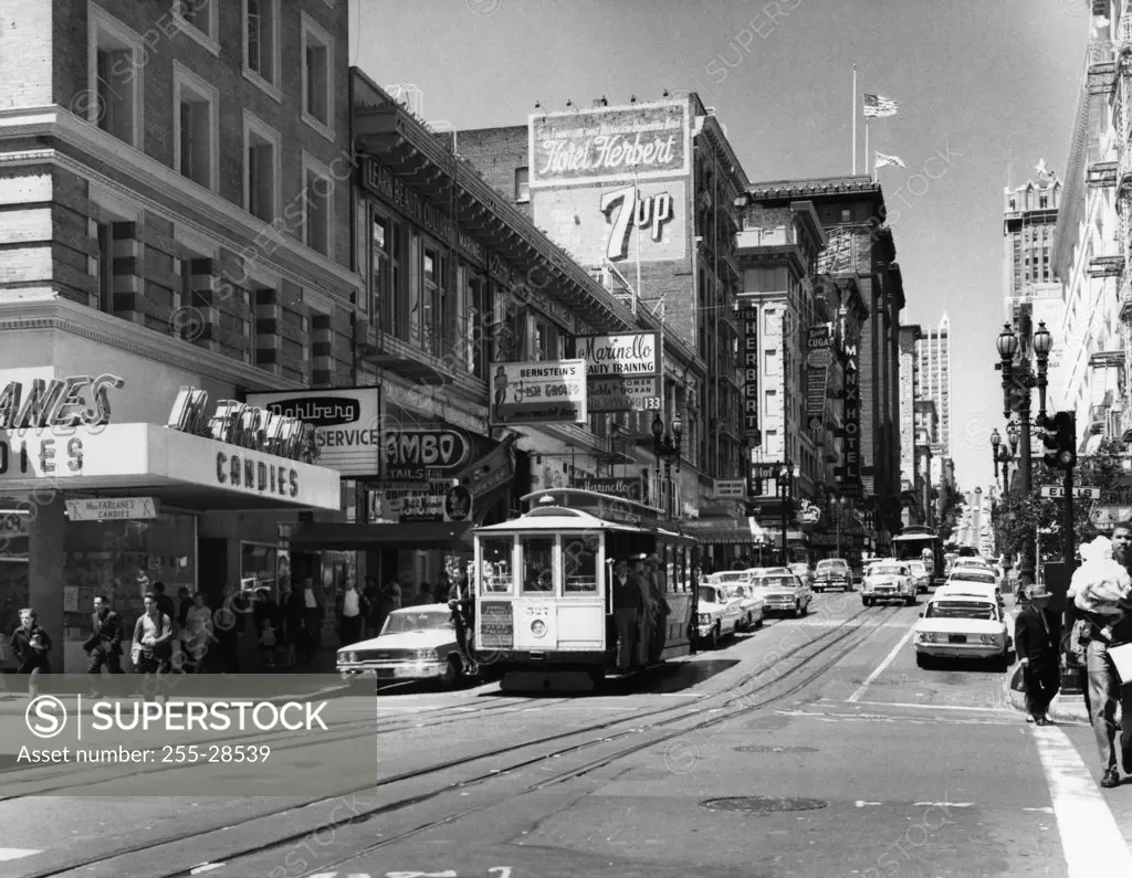 USA, California, San Francisco, Powell & Ellis Streets, 1950s