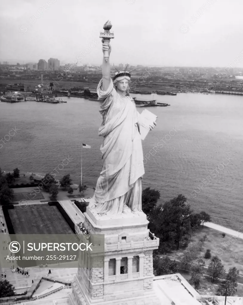 High angle view of a statue, Statue of Liberty, New York City, New York, USA