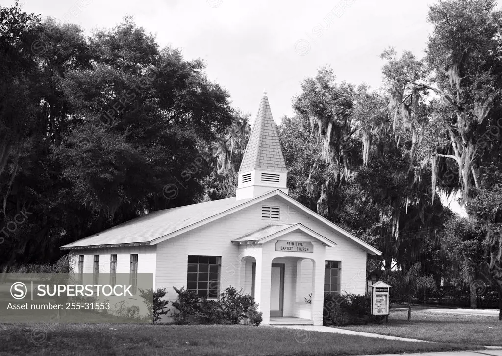 Facade of a church, Deland Primitive Baptist Church, Deland, Florida, USA