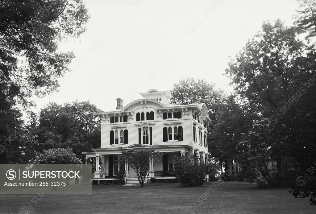 Vintage Photograph. Exterior of Victorian Home at Neshanic, New Jersey