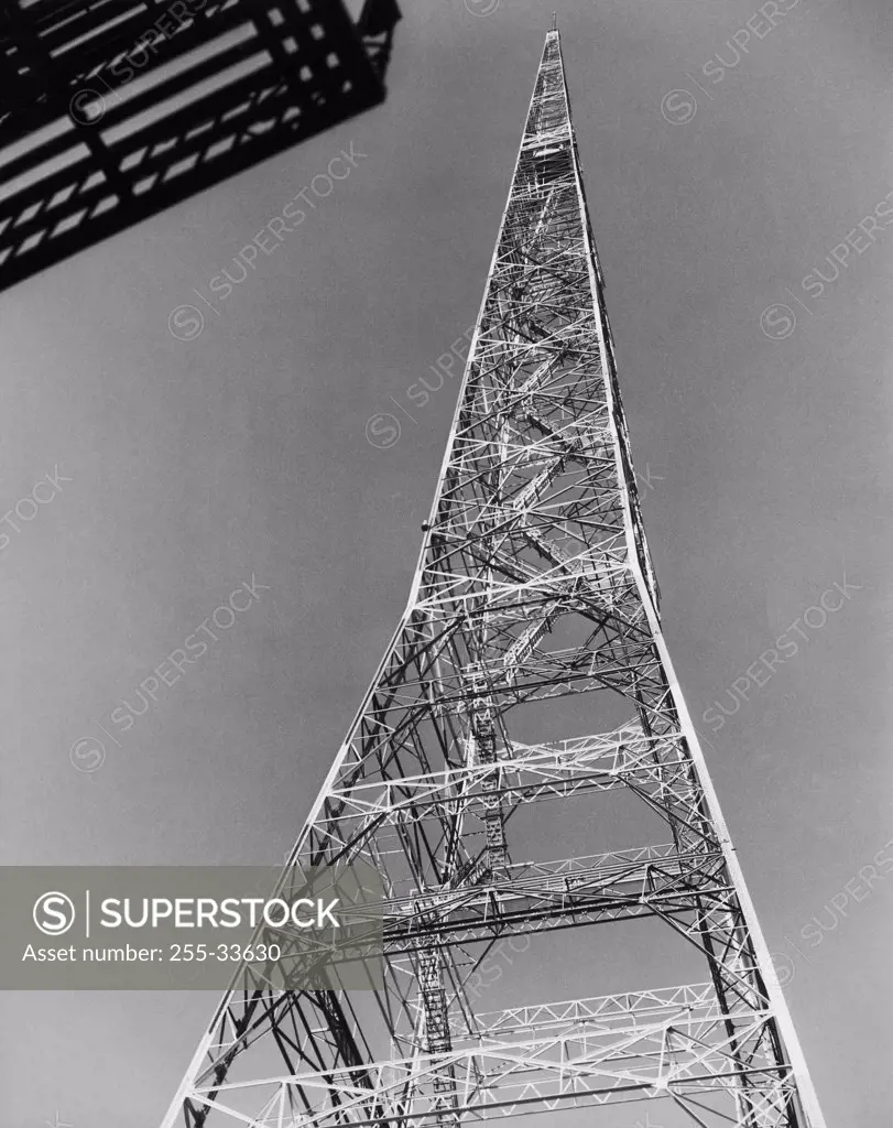 Low angle view of a television tower