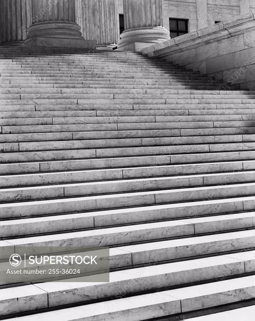 Steps of a government building, US Supreme Court, Washington DC, USA