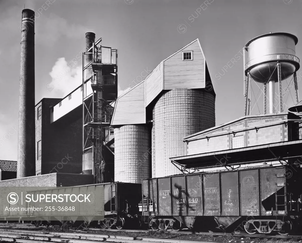 Coal silo and conveyor belt of a paper mill