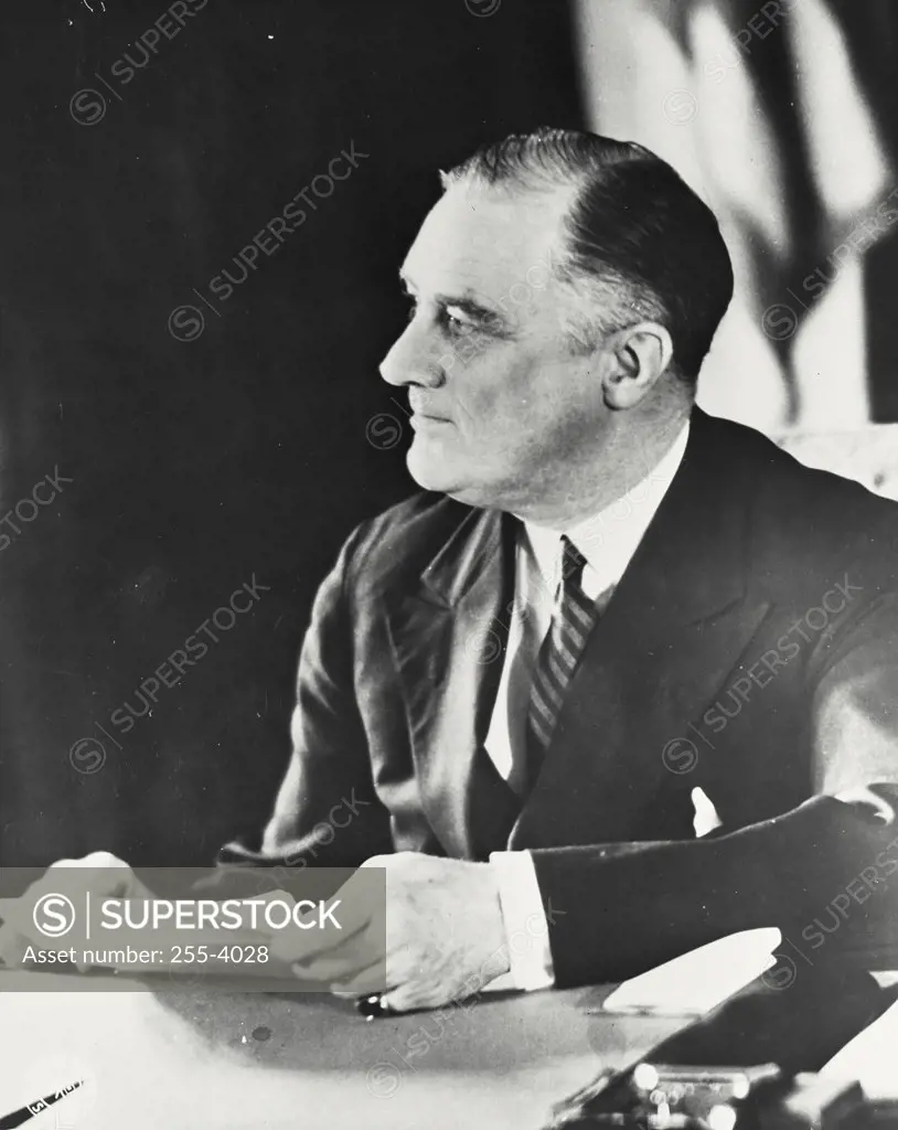 President Franklin D. Roosevelt, 1882-1945, 32nd President of the United States