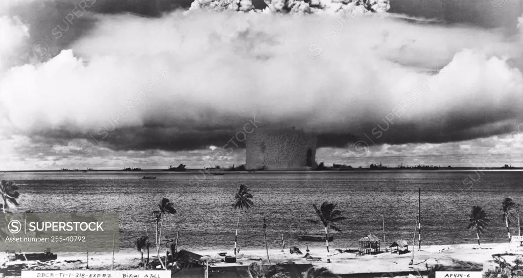 Atomic bomb explosion, Bikini Atoll, Marshall Islands