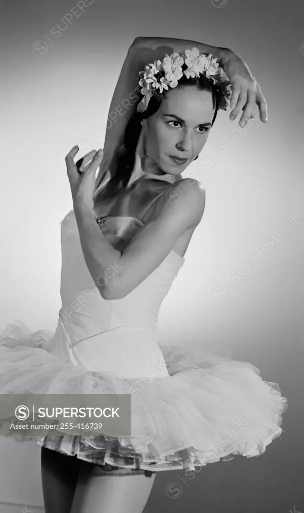 Portrait of ballet dancer posing