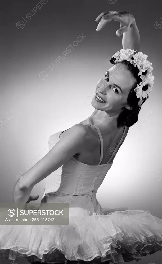 Portrait of ballet dancer posing