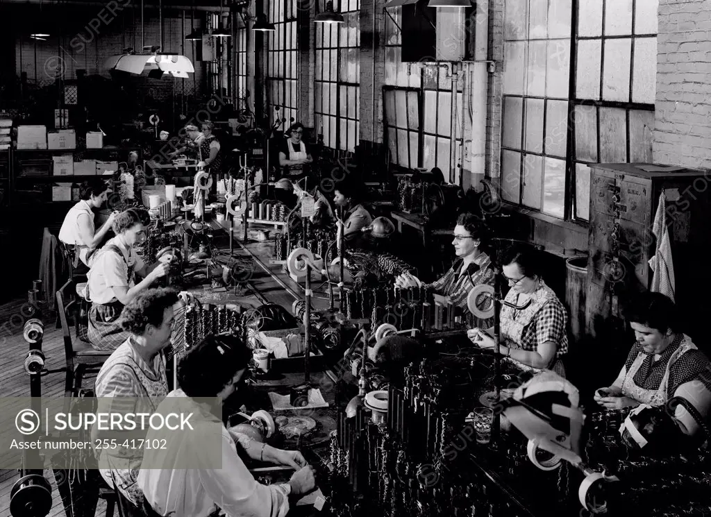 USA, Massachusetts, Springfield, Westinghouse Electric Corporation, Winding field coils