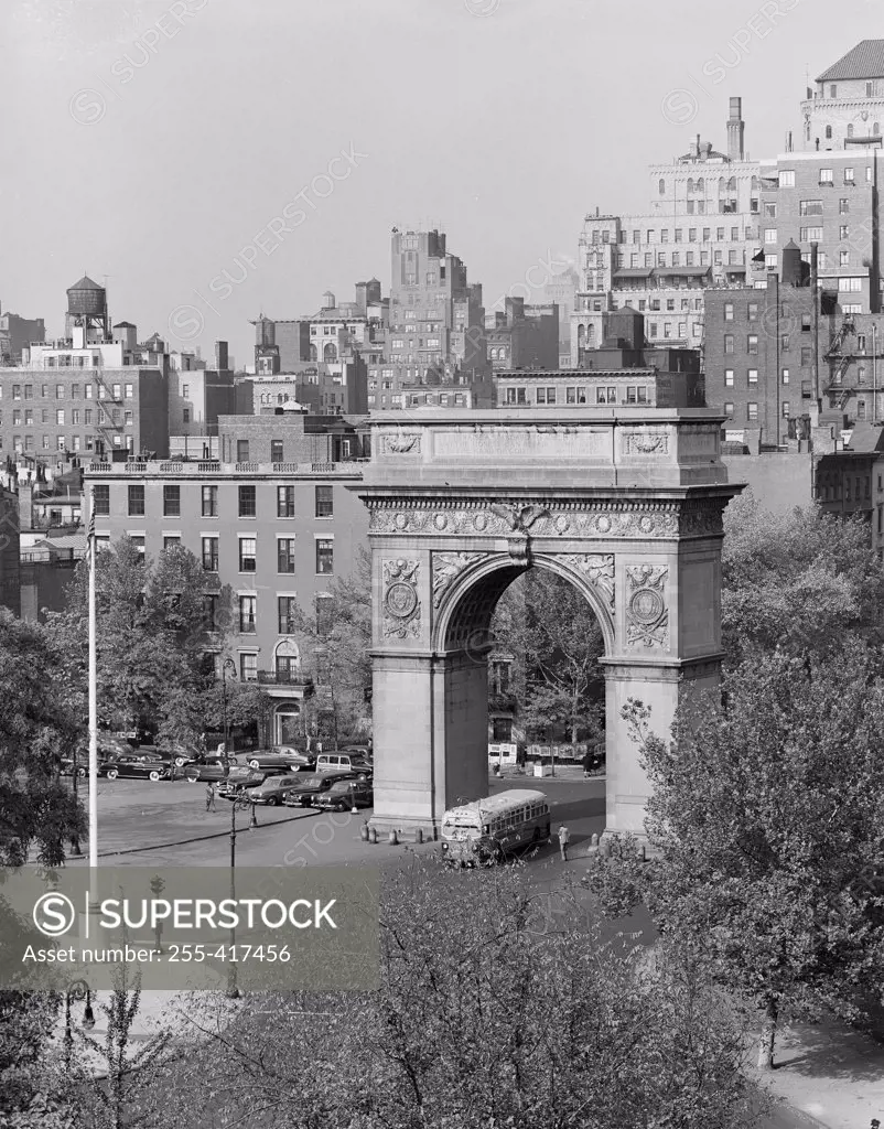 USA, New York City, Washington Square Arch