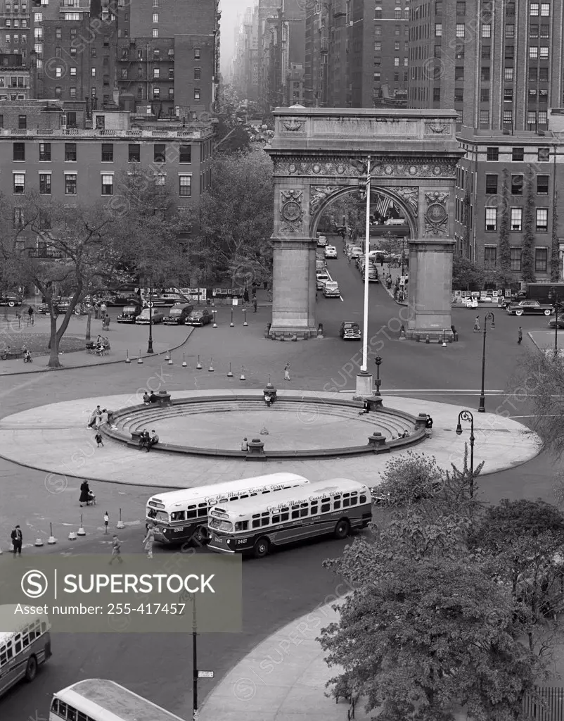 USA, New York City, Washington Square Arch