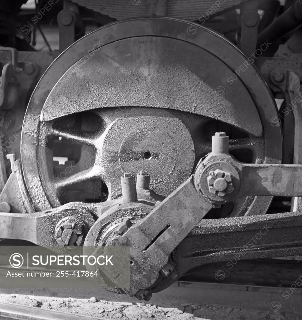 Steam train wheel