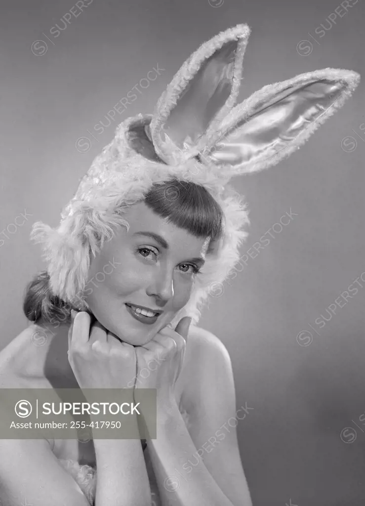 Pin-up girl wearing bunny costume
