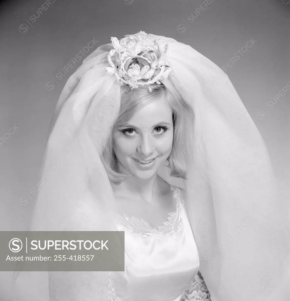 Portrait of young bride