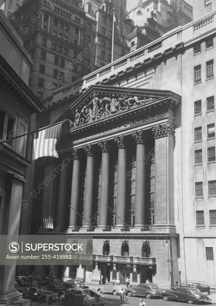 USA, New York State, New York City, New York Stock Exchange from Sub Treasury