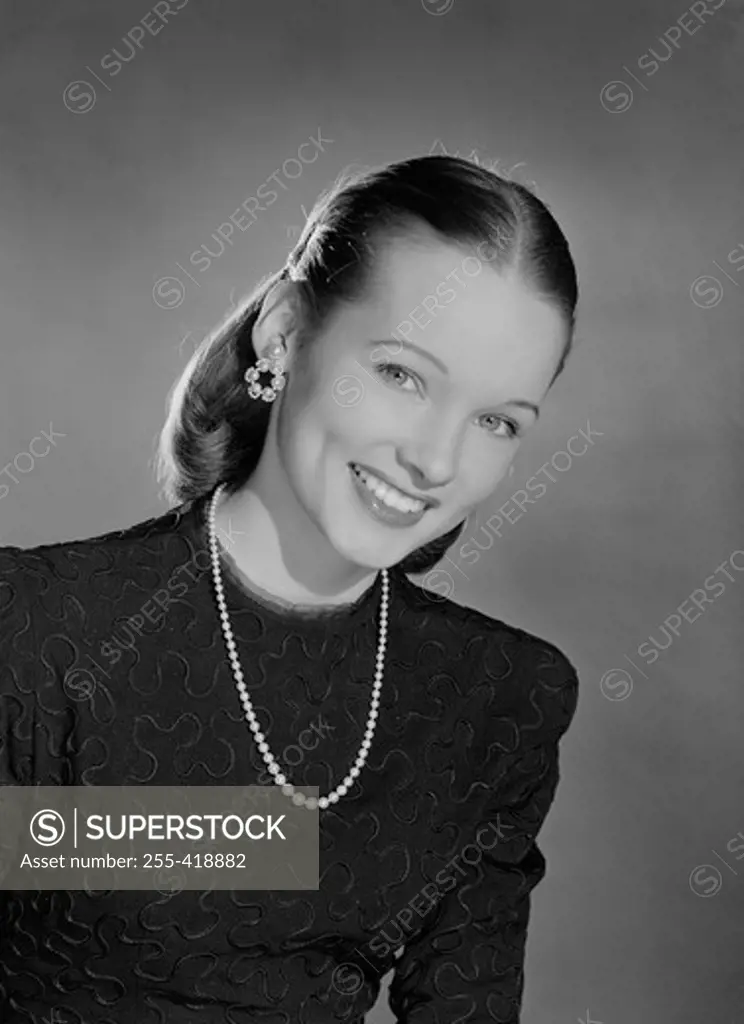 Portrait of elegant young woman