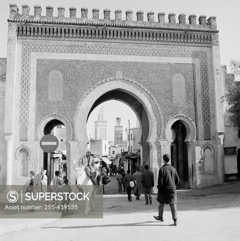 Morocco, Fez, The Gate leading to the city of Fez
