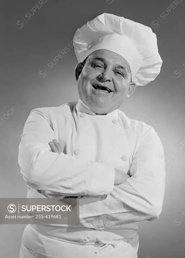 Portrait of chef laughing