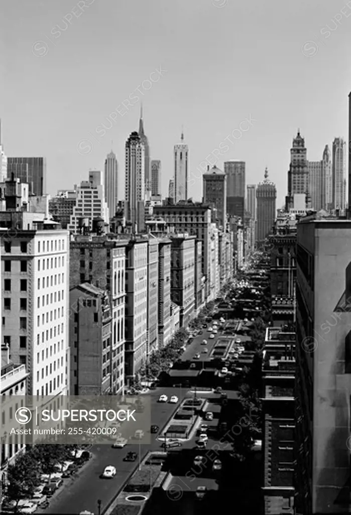 USA, New York State, New York City, Park Avenue toward Grand Central area
