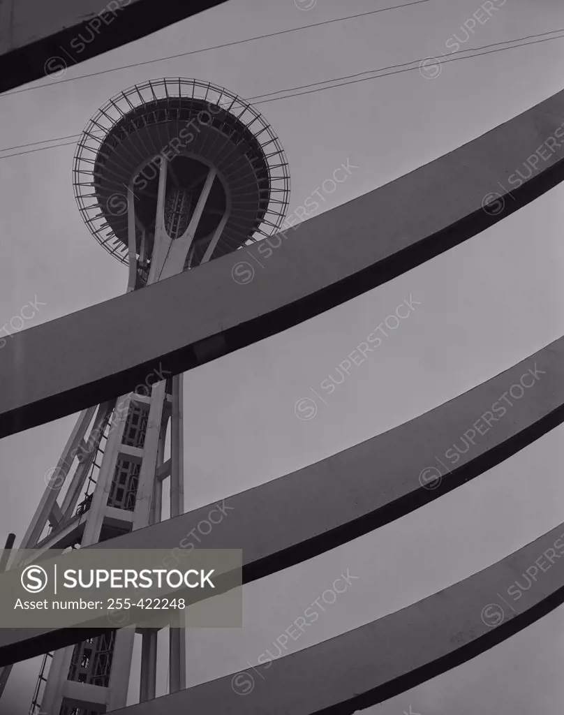 USA, Seattle, Space Needle - 600 foot structural feature of Seattle World's Fair