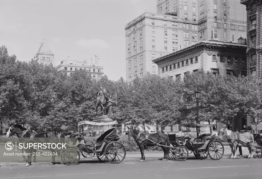 USA, New York State, New York City, Plaza Hotel at Fifth Avenue and Central Park South
