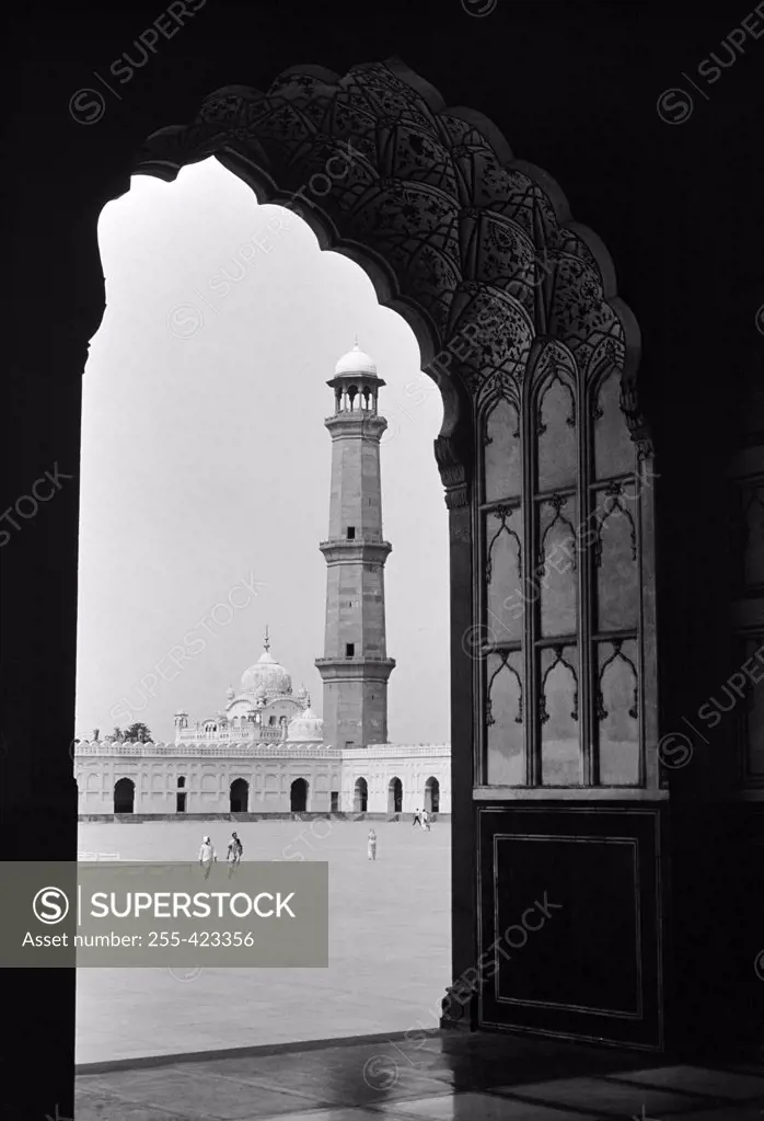 Pakistan, Lahore, Mosque courtyard