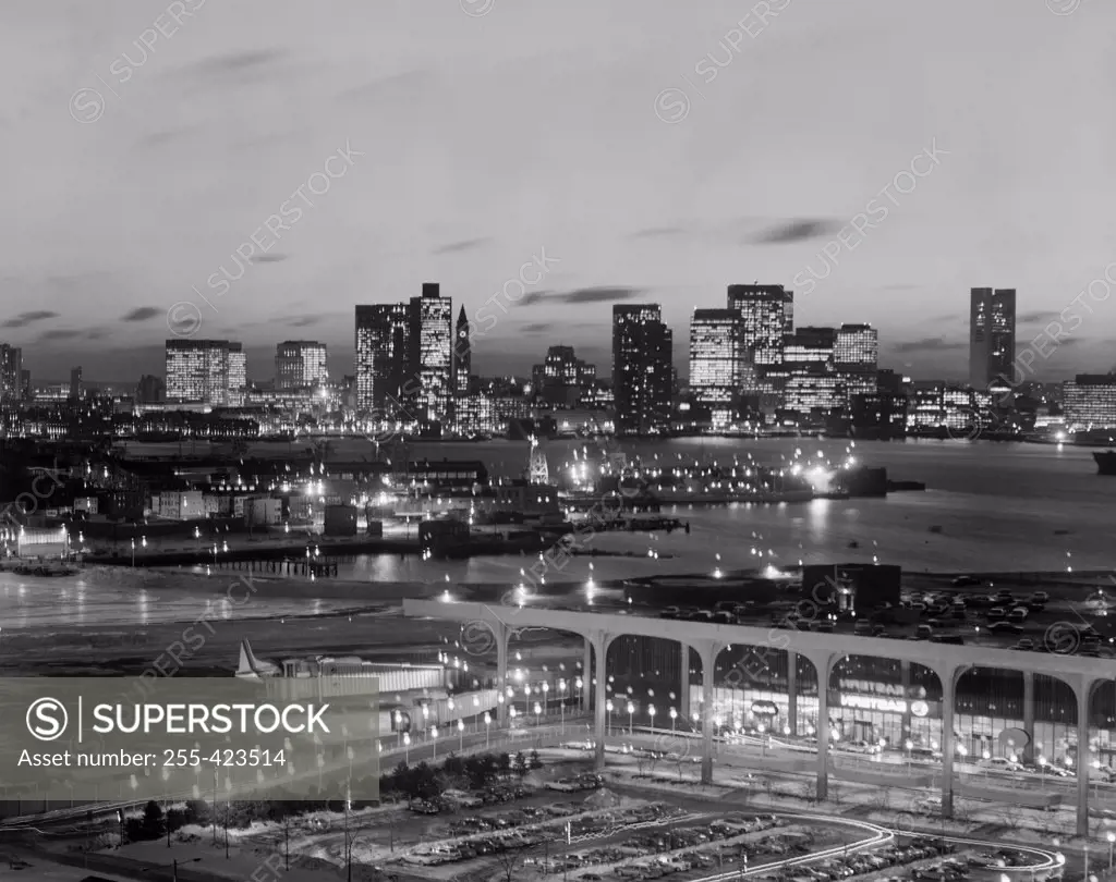USA, Massachusetts, Boston, cityscape at night