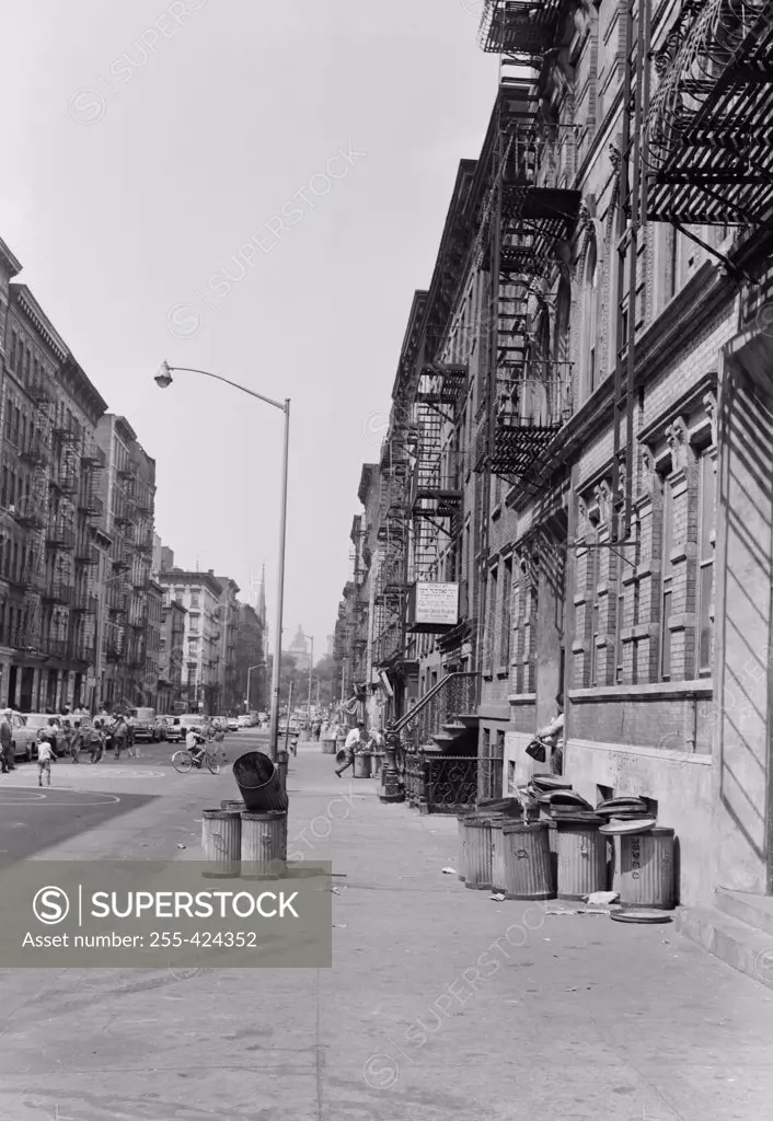 USA, New York City, 8th Street, tenements