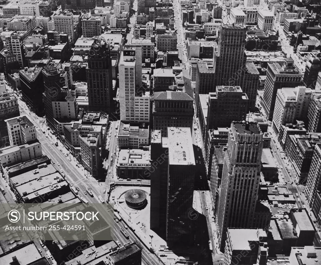 USA, California, San Francisco, Aerial view of financial district