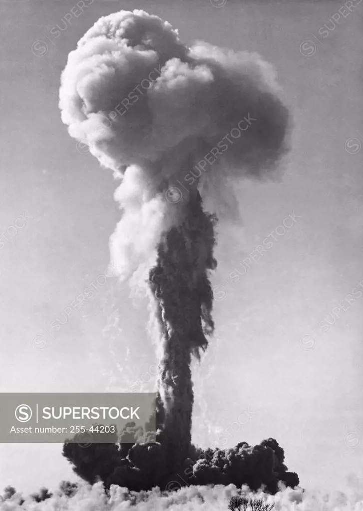 Cloud formed by an atomic bomb explosion, Maralinga, South Australia, Australia