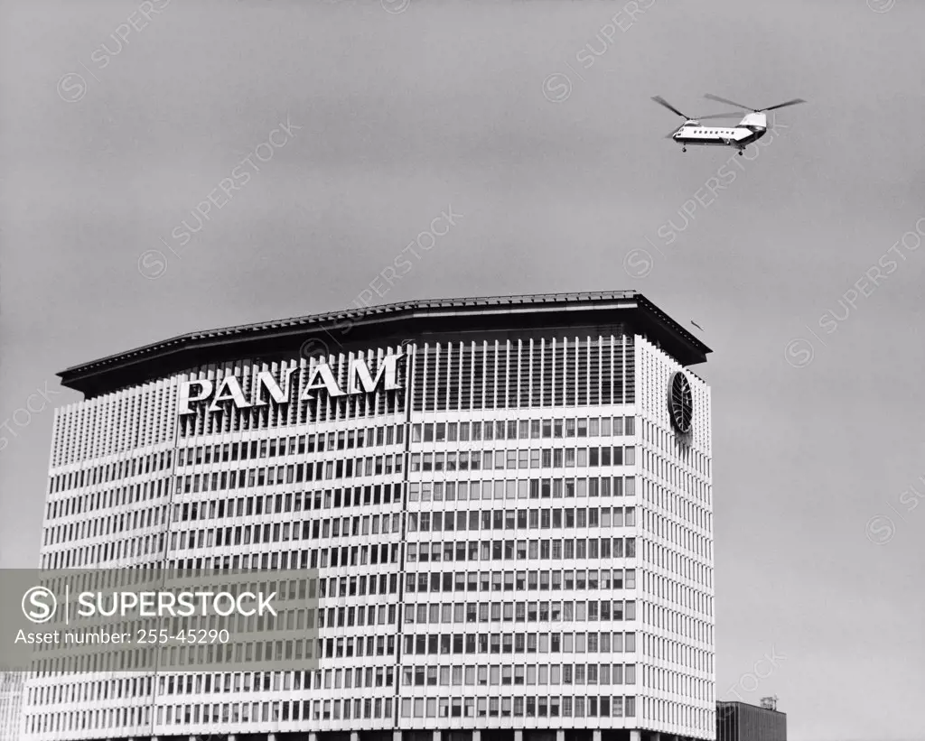 Low angle view of a building, Pan Am Building Heliport, New York City, New York State, USA