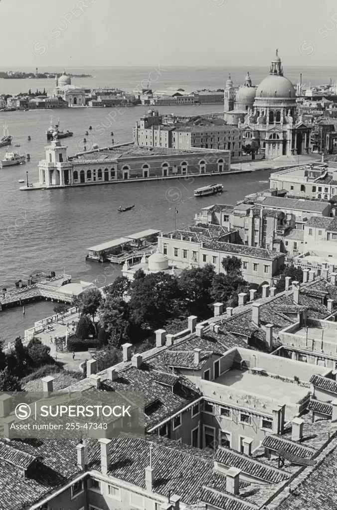 Vintage Photograph. Overall view of Venice from the Campanile in St. Mark's Square.