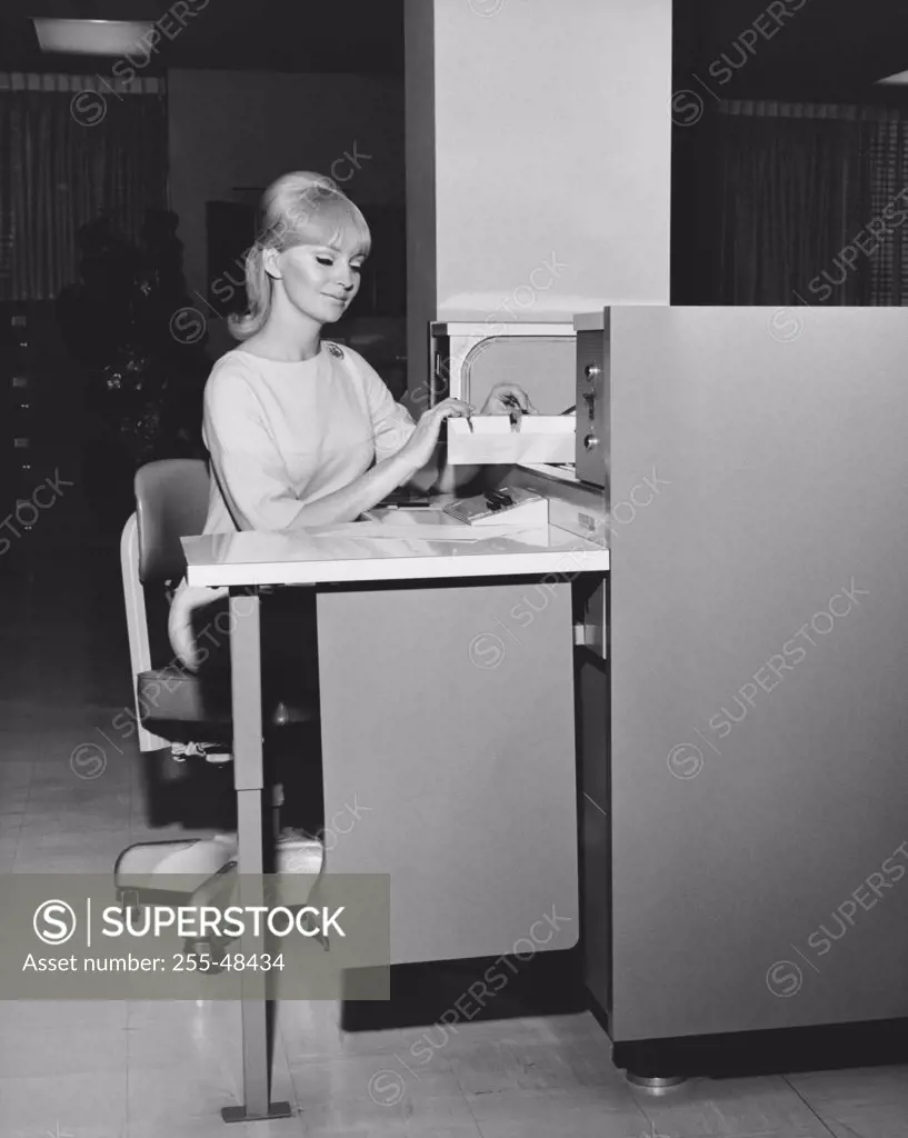 Businesswoman working in an office