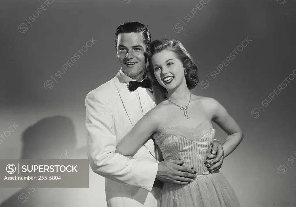 Vintage Photograph. Man and woman dancing together in spotlight. Frame 8