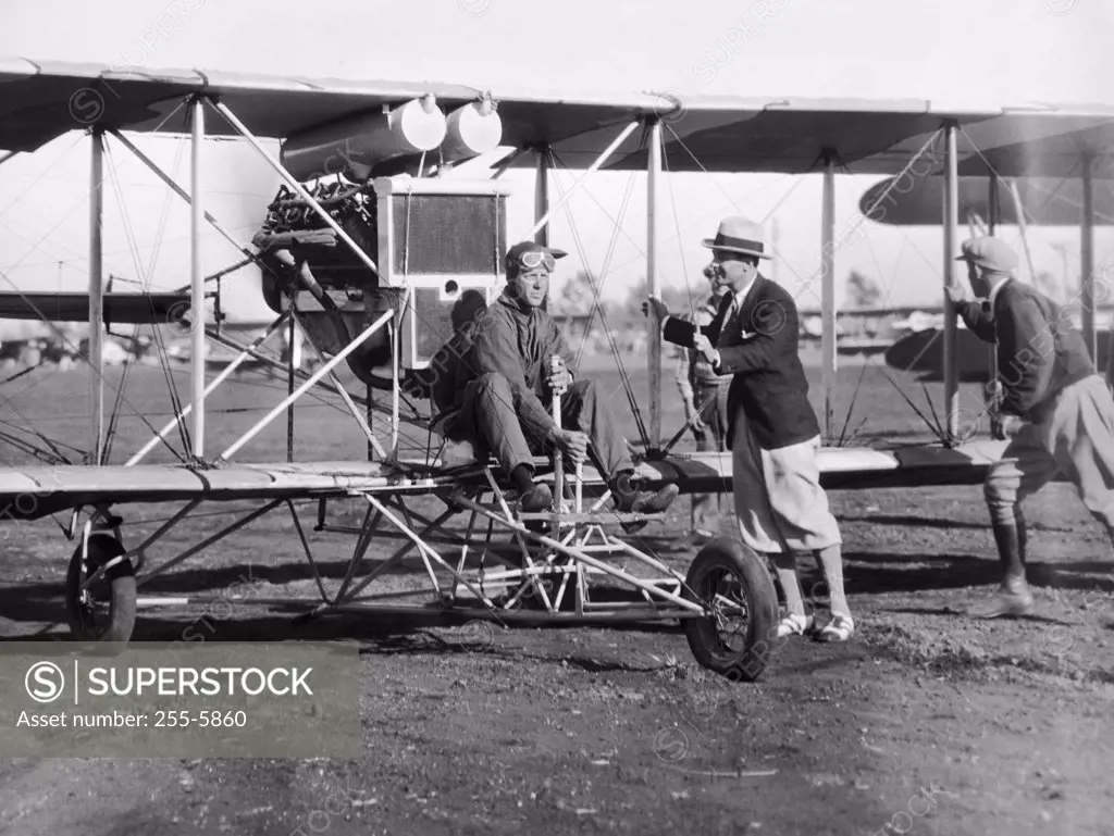 Charles A. Lindbergh, 1910 Model Pusher Plane