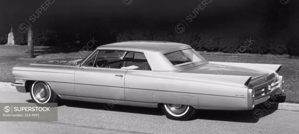 1963 Cadillac Coupe de Ville on the road