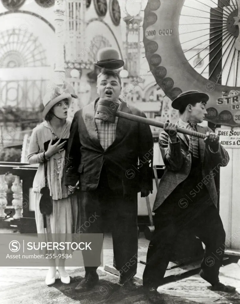 Alice Lake Roscoe "Fatty" Arbuckle Buster Keaton "Coney Island", 1917